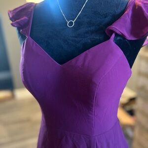 Azazie Elegant Burgundy  Prom Dress